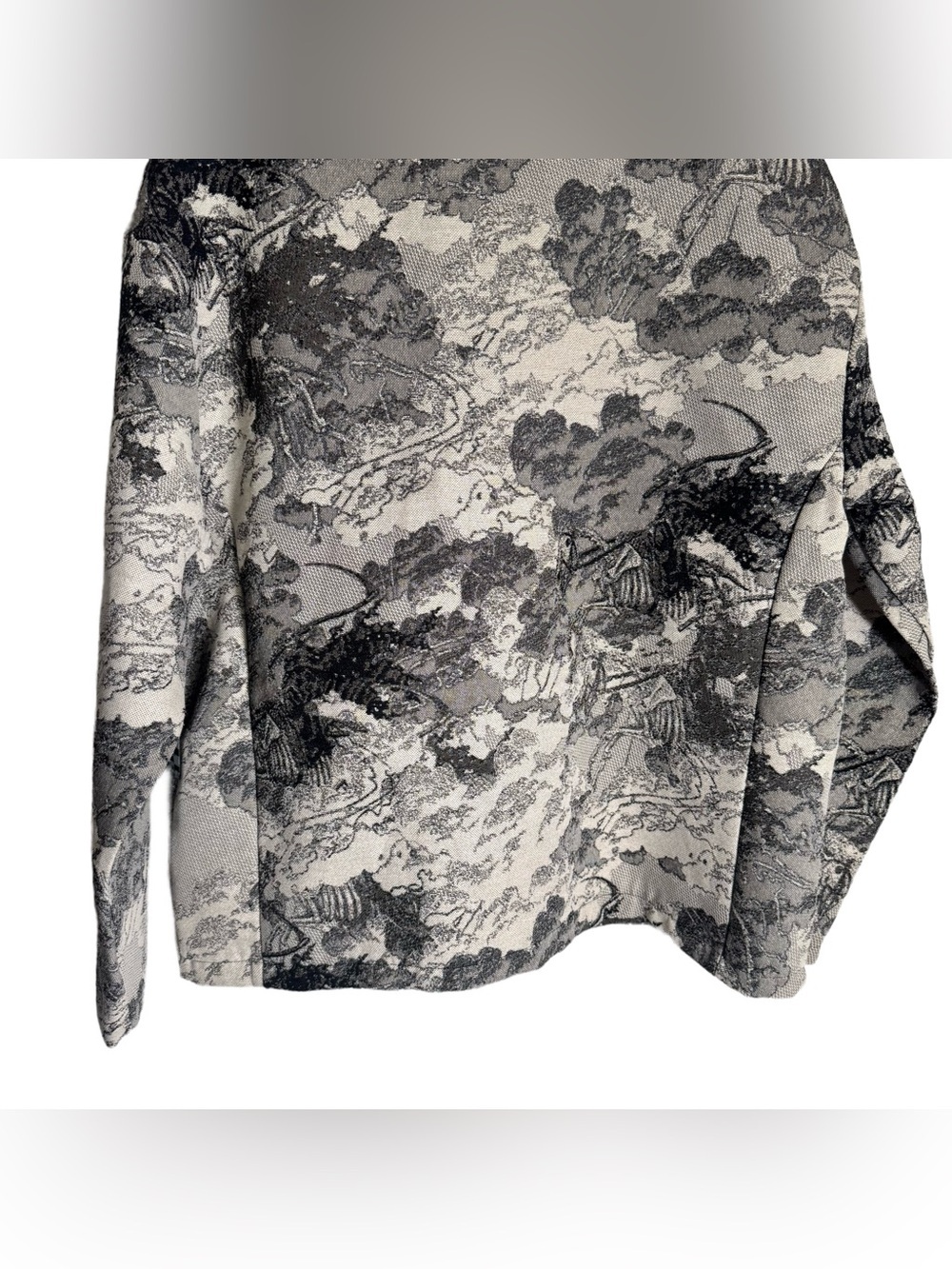 Rebel Vengeance Tapestry Jacket Men's Medium Apocalypse Horseman Monochrome NWT - Picture 5 of 6